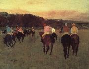Edgar Degas Race horses in Longchamp France oil painting artist